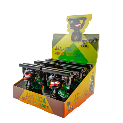 Jamaica Metal Grinder - Rasta Man (6 Pack)