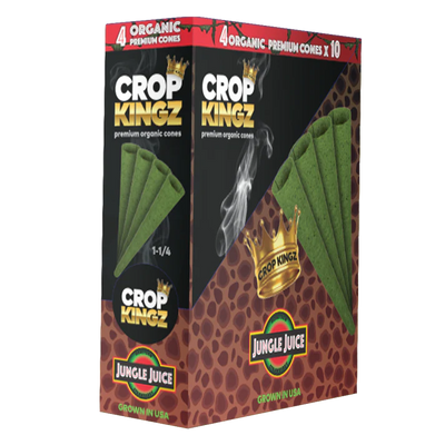 Crop Kingz King Size Organic Premium Cones - Jungle Juice (10pcs)
