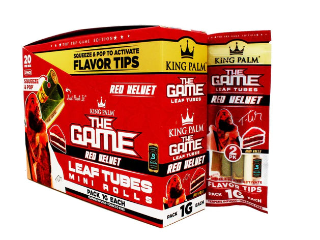 King Palm The Game Terpene Infused Mini Rolls (1g) - Red Velvet