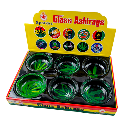 Sparkys Glass Ashtray (6 Pack)