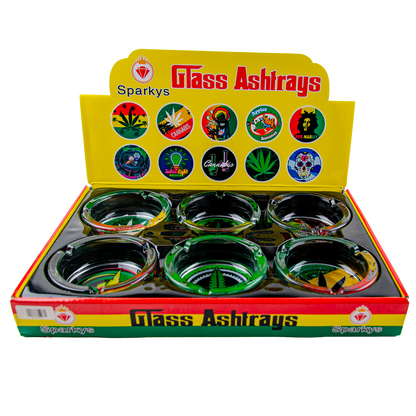 Sparkys Glass Ashtray (6 Pack)