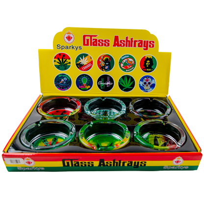 Sparkys Glass Ashtray (6 Pack)