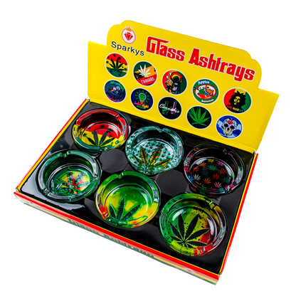 Sparkys Glass Ashtray (6 Pack)