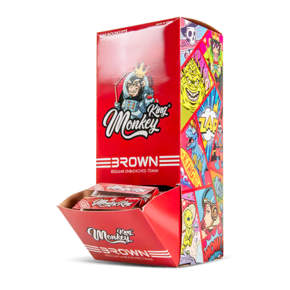 Monkey King Regular Rolling Papers: Brown (100 Pack)