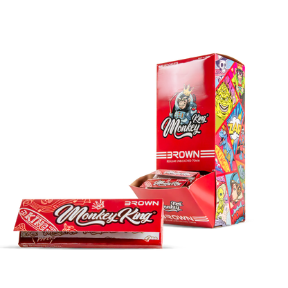 Monkey King Regular Rolling Papers: Brown (100 Pack)