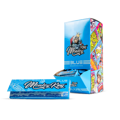 Monkey King Regular Rolling Papers: Blue (100 Pack)