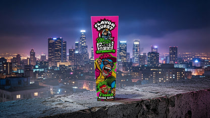 Monkey King: King Size Flavor Burst Cones (24 Pack) - Strawberry