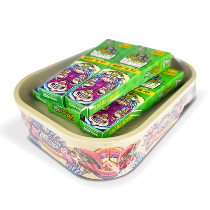 Monkey King Rolling Tray Box + Hemp Cones: Mushrooms (Single Piece)