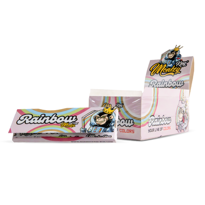 Monkey King Rolling Papers: Rainbow - King Size (50 Pack)