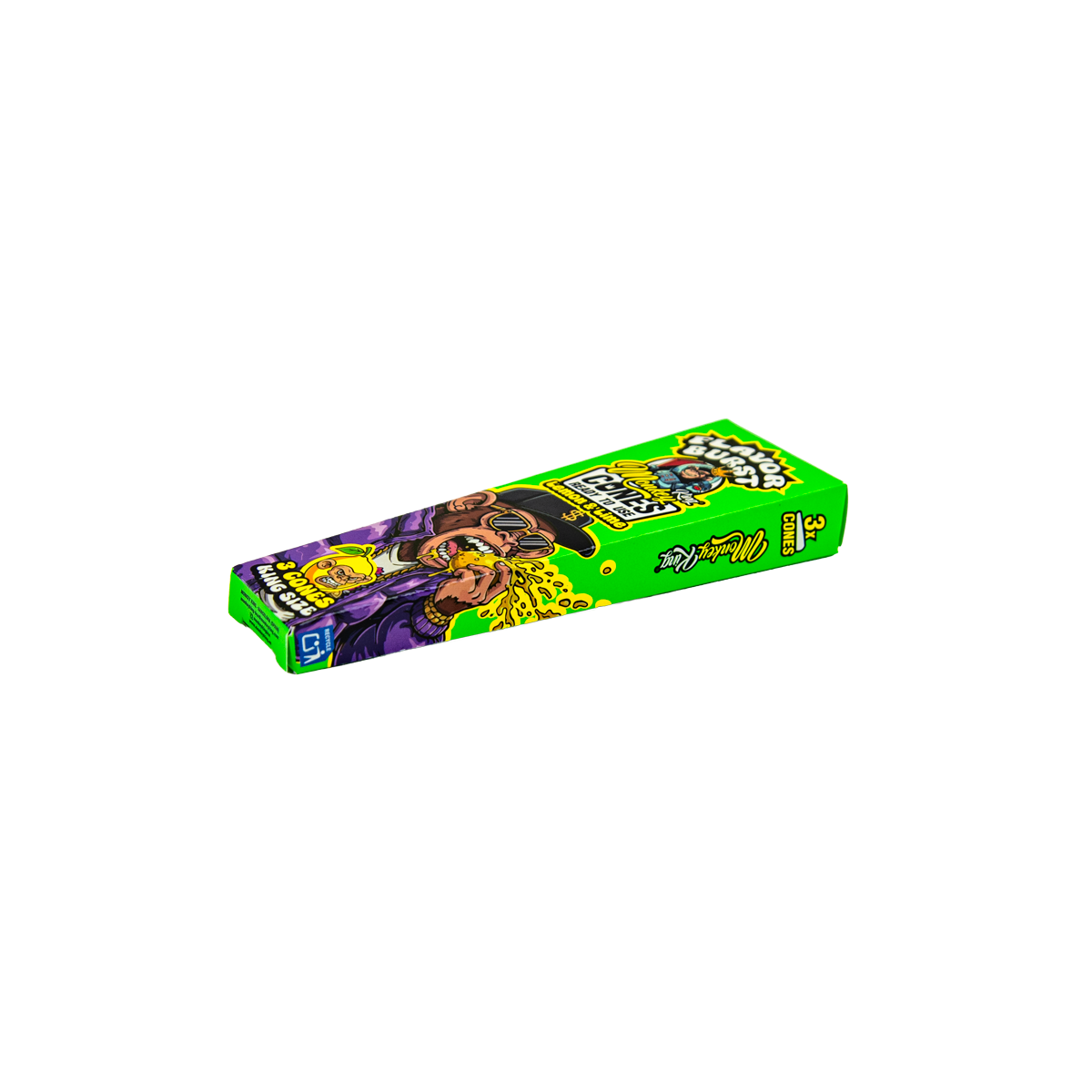 Monkey King: King Size Flavor Burst Cones (24 Pack) - Lemon Lime