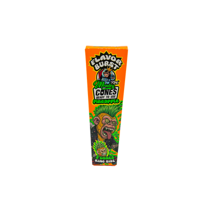 Monkey King: King Size Flavor Burst Cones (24 Pack) - Pineapple