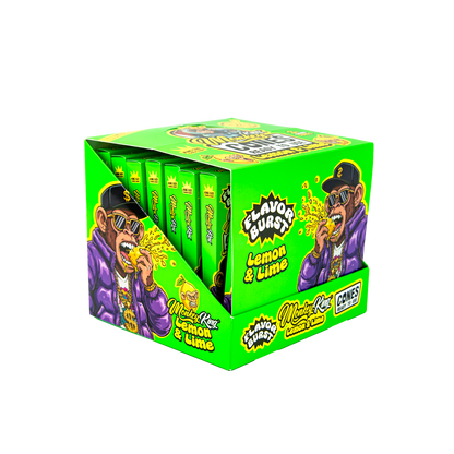 Monkey King: King Size Flavor Burst Cones (24 Pack) - Lemon Lime