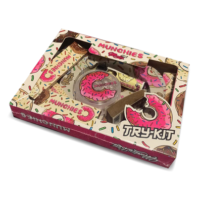 Monkey King Munchies Try Kit with Rolling Tray, Ashtray, Grinder, Papers, Tips and Lighter