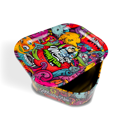 Monkey King Rolling Tray Box + Hemp Cones: Monsters (Single Piece)