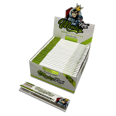 Monkey King Expert Stoners Rolling Papers: Hemp - King Size Ultra Thin (50 Pack)