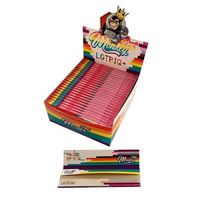 Monkey King Rolling Papers: LGBT - King Size (50 Pack)