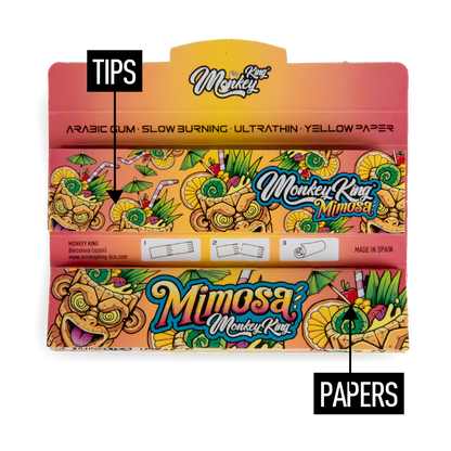 Monkey King Scented Smell Papers & Tips: Mimosa - King Size (24 Pack)