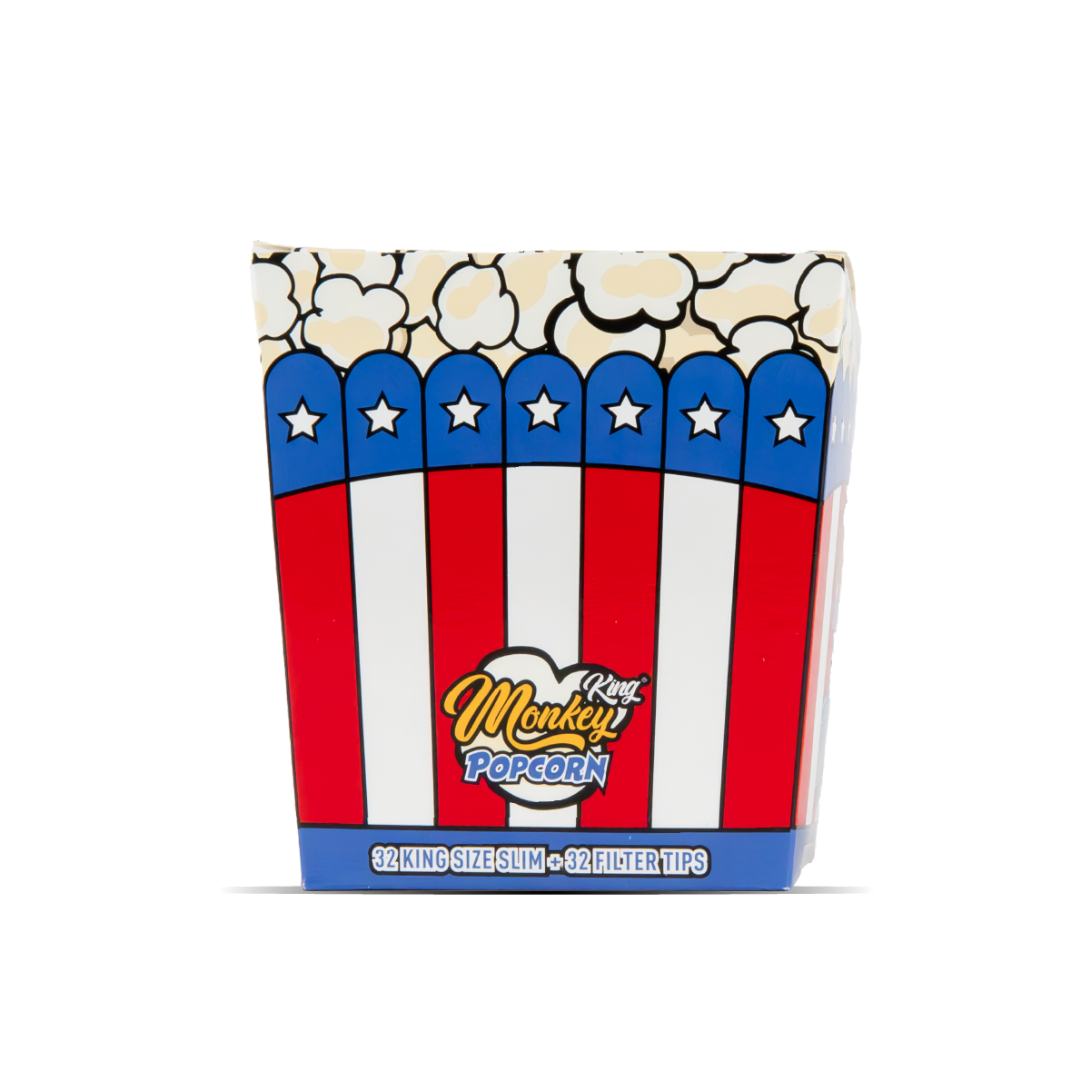 Monkey King Scented Smell Papers & Tips: Popcorn - King Size (24 Pack)