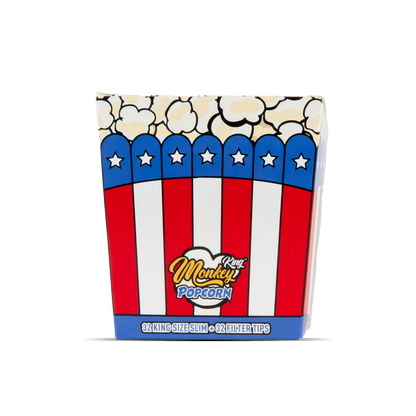 Monkey King Scented Smell Papers & Tips: Popcorn - King Size (24 Pack)
