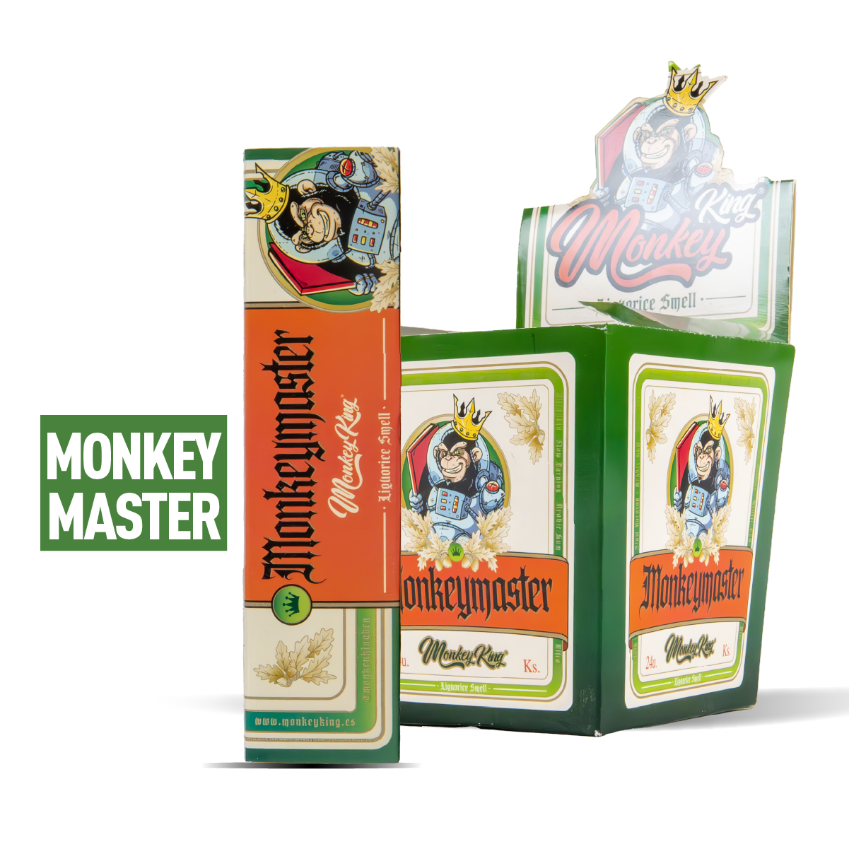 Monkey King Scented Smell Papers & Tips: Monkeymaster - King Size (24 Pack)
