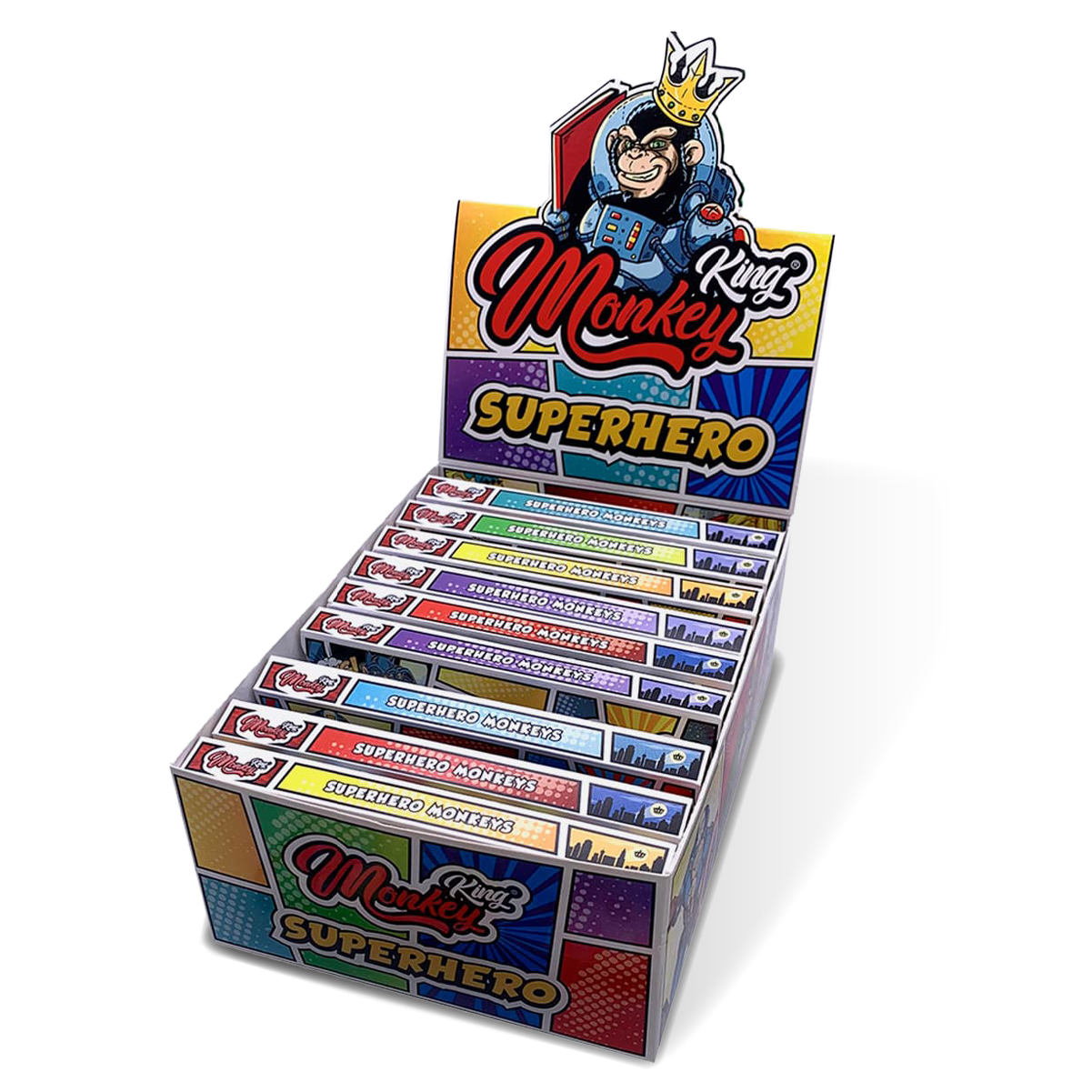 Monkey King Rolling Papers & Filter Tips (Superhero Edition) (24pcs)