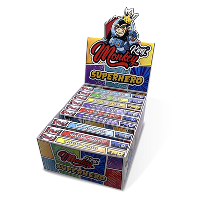 Monkey King Glow in the Dark Rolling Papers & Filter Tips (Superhero Edition) (24pcs)