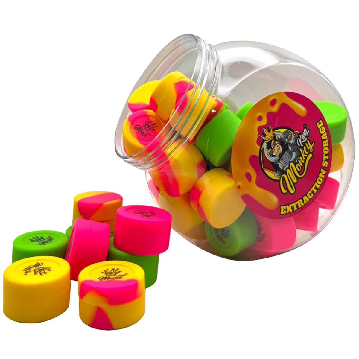 Monkey King: Silicone Mixing Extraction Storage Pots