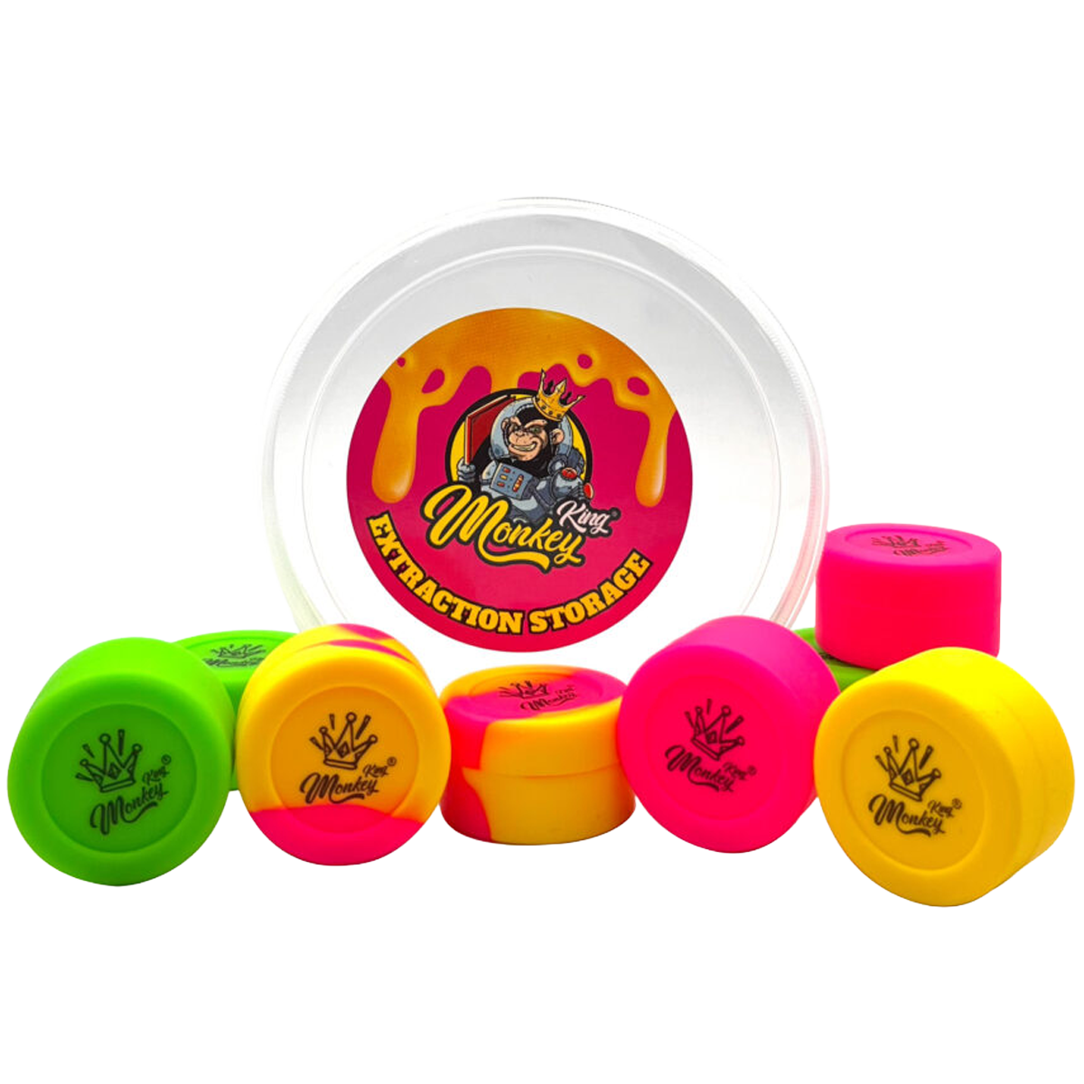 Monkey King: Silicone Mixing Extraction Storage Pots