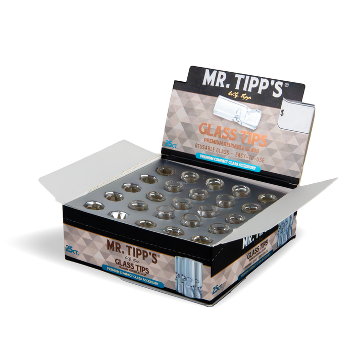 Mr Tipp's Glass Filters Tips: Glass - Display Pack (25 Tips) – Blazed ...