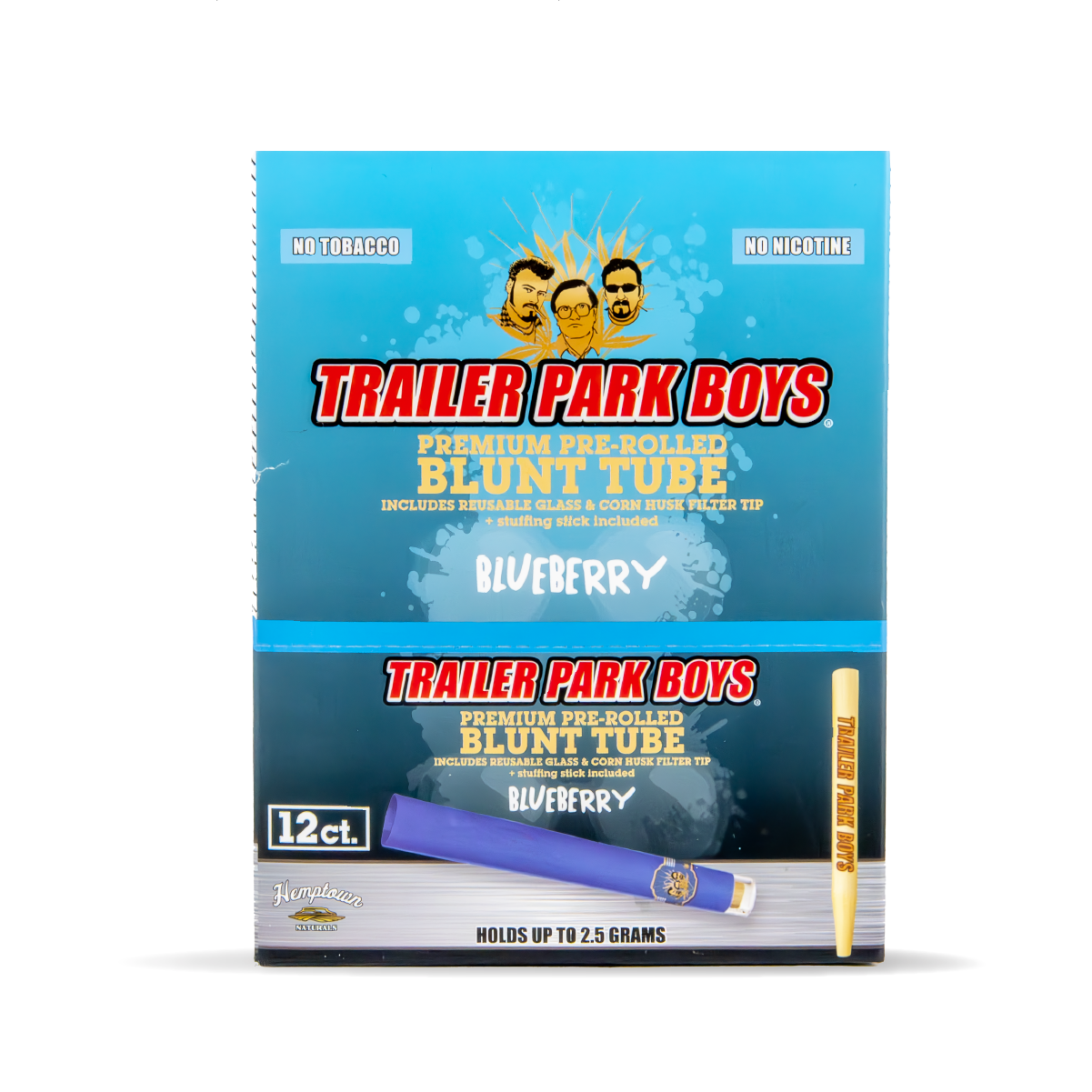 Mr Tipp's Hemp Blunt Wrap Tubes: Trailer Park Boys Edition - Blueberry