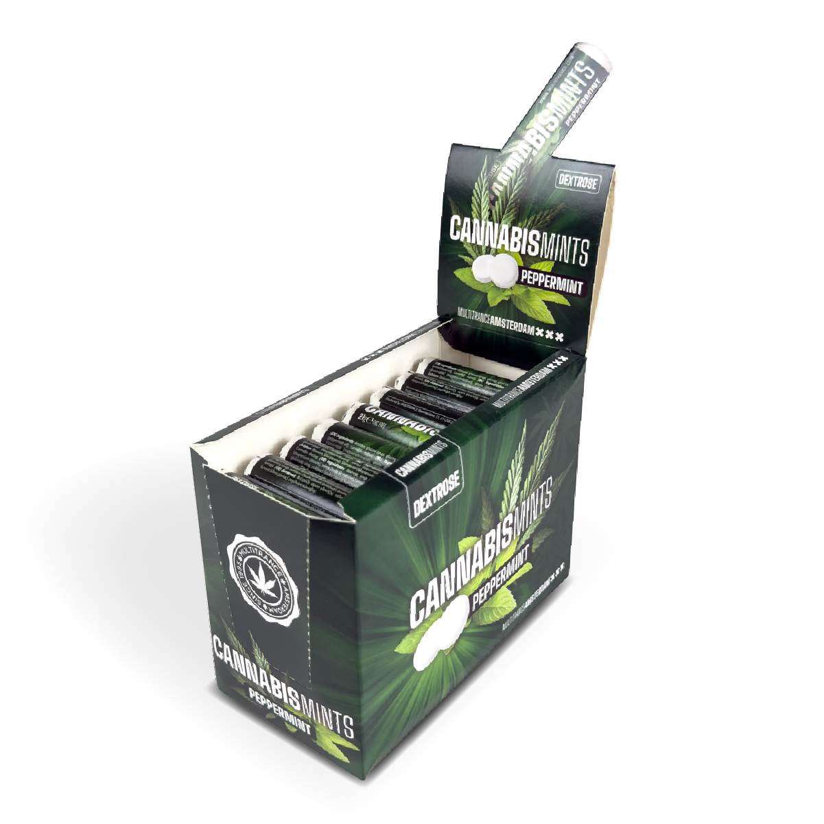 Peppermint Cannabis Mints (48 Pcs)