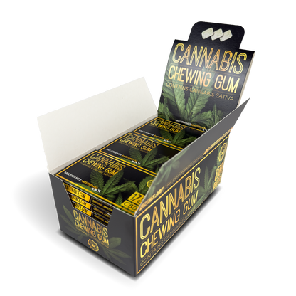 Cannabis CBD Chewing Gum: Cannabis Sativa - 17mg (24 Pack)