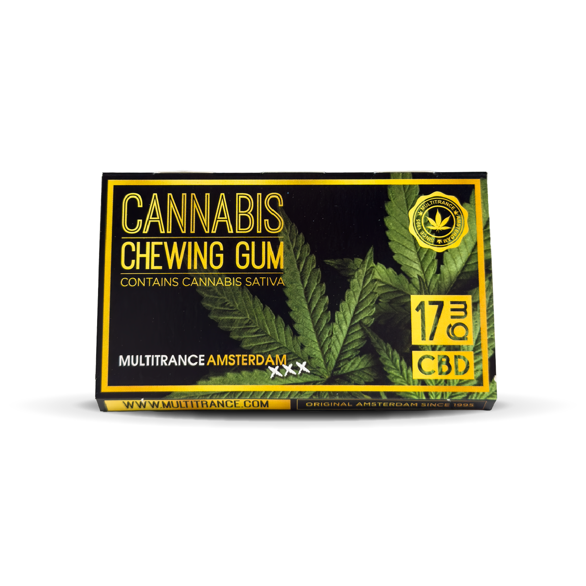 Cannabis CBD 17mg Chewing Gum Eucalyptus (24 Pcs)