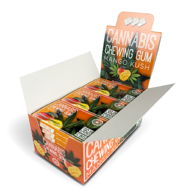 Cannabis CBD 36mg Chewing Gum Mango Kush (24 Pcs)