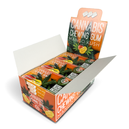 Cannabis CBD Chewing Gum: Mango Kush -  36mg (24 Pack)