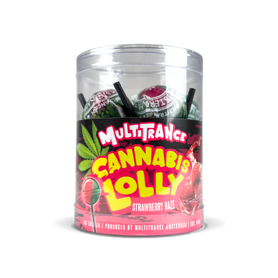 Multitrance Strawberry Haze Cannabis Lolly 10 Pack