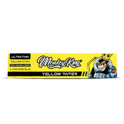 Monkey King Expert Stoners Extreme-Thin Rolling Papers: Yellow (50 Pack)