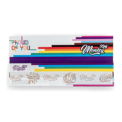 Monkey King Rolling Papers: LGBT - King Size (50 Pack)