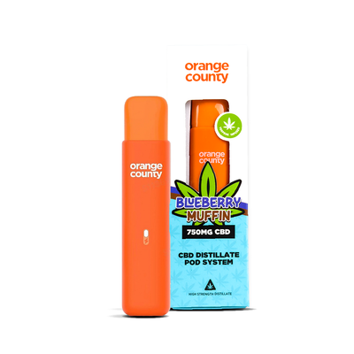 Orange County Blueberry Muffin CBD Distillate Pod System 750mg 1ml