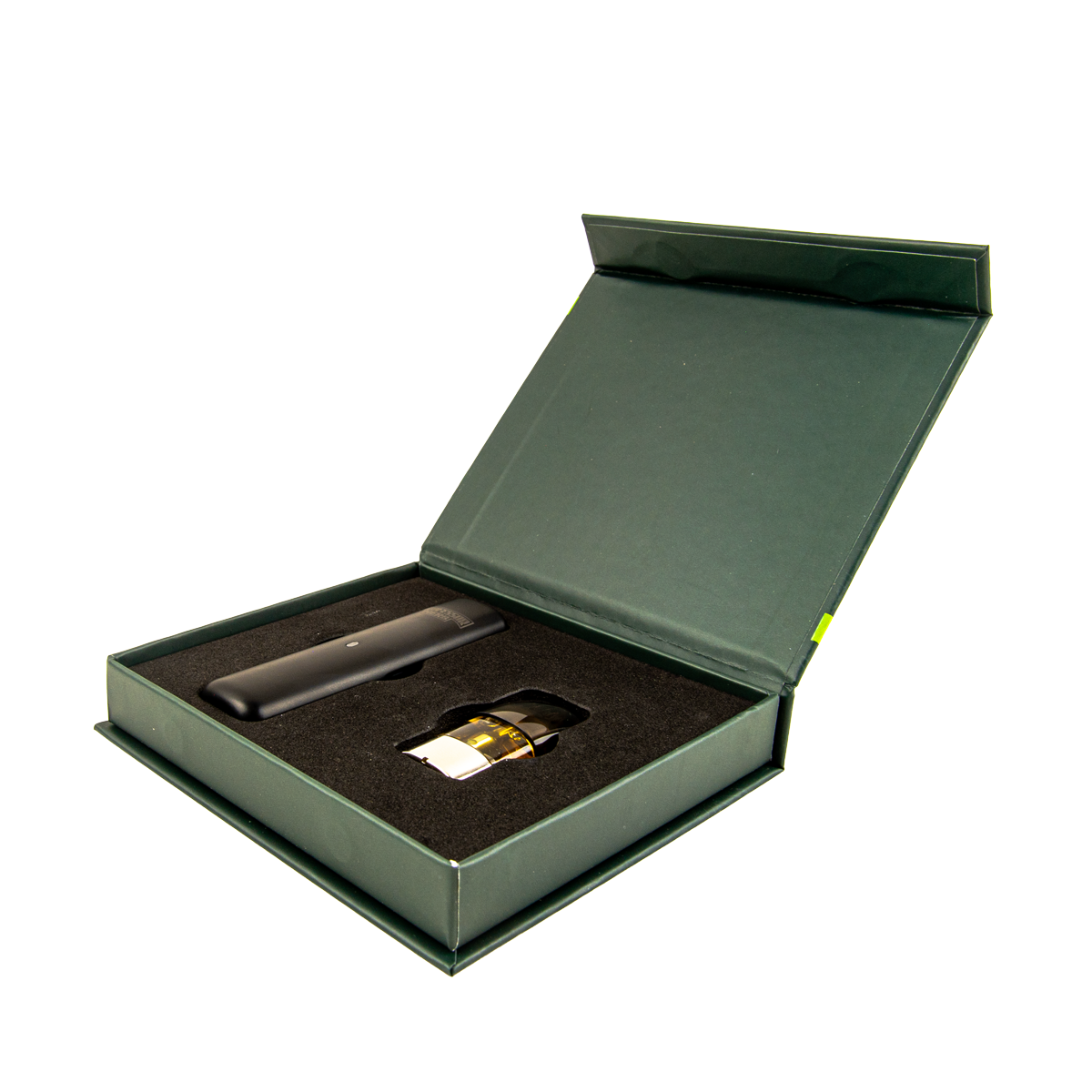 Professor Herb H4CBD Full Spectrum vape battery & pod packaging at an angle on a white background