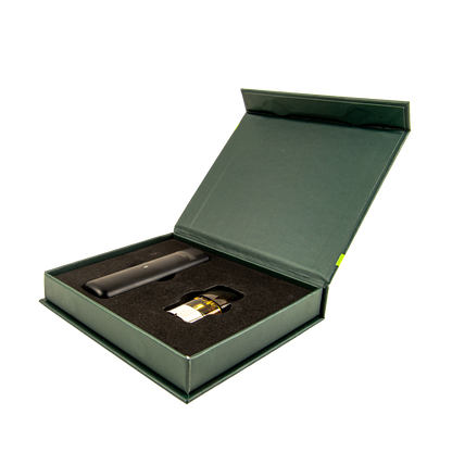 Professor Herb H4CBD Full Spectrum vape battery & pod packaging at an angle on a white background