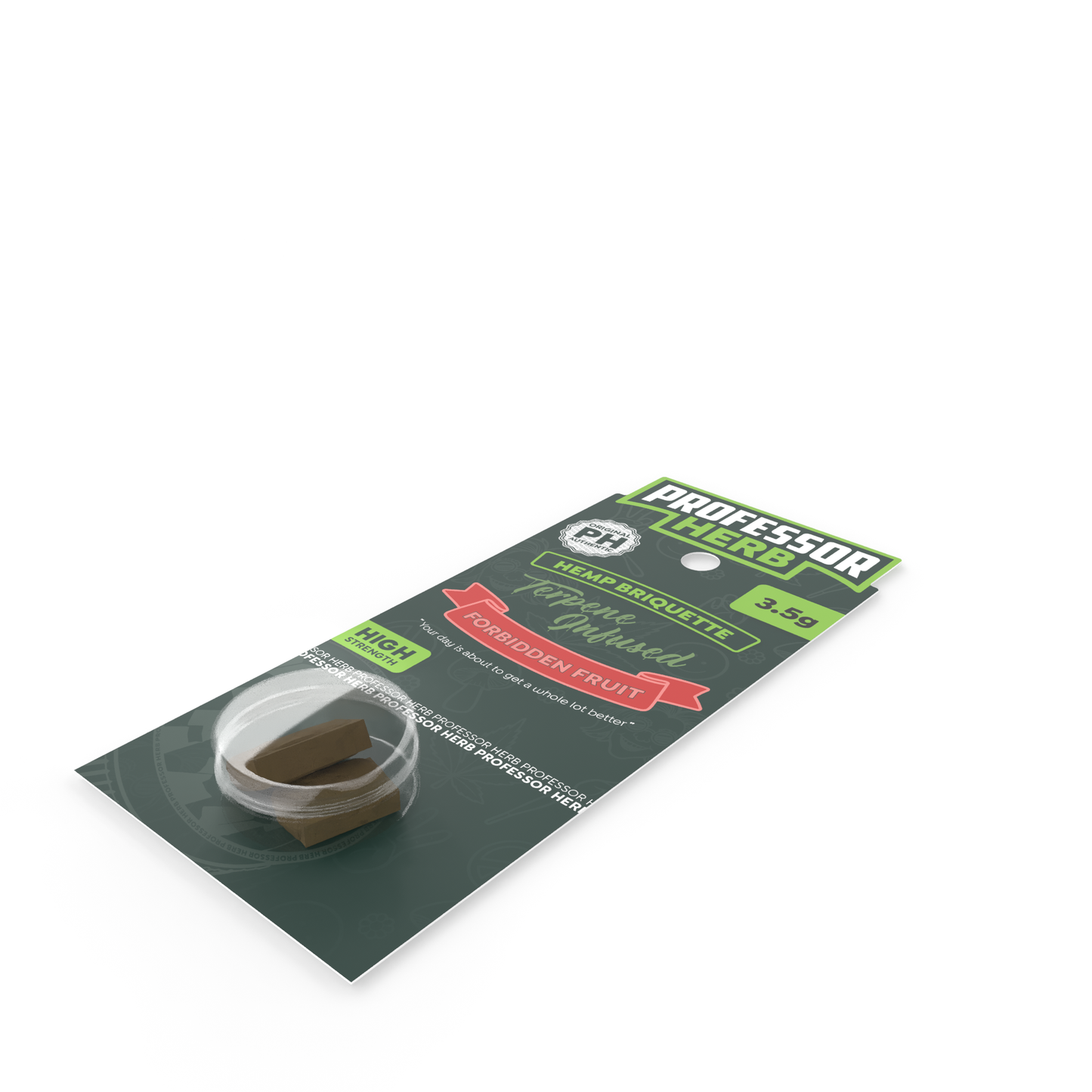 Professor Herb Hemp Briquette Hash 3.5g Forbidden Fruit