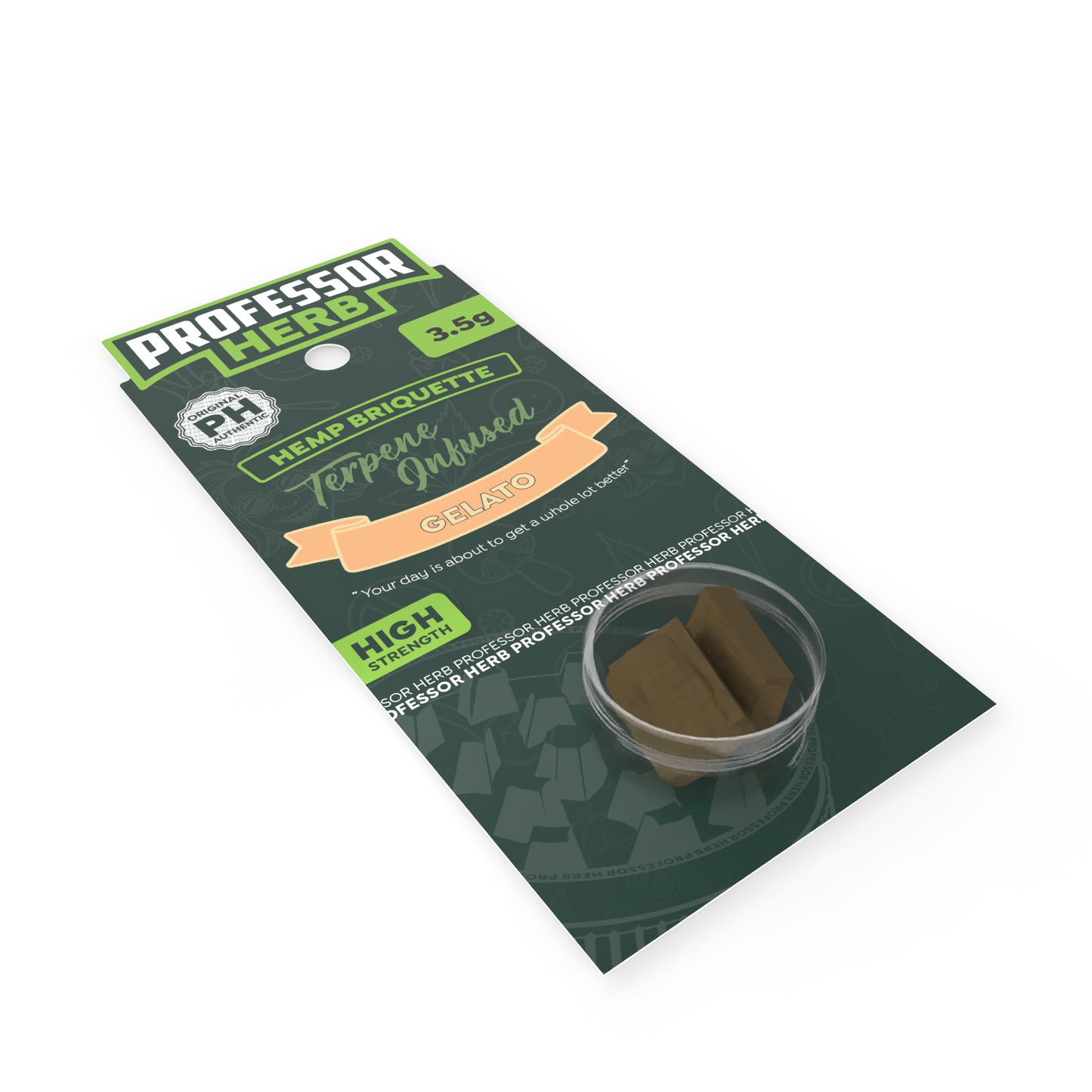 Professor Herb Hemp Briquette Hash 3.5g Gelato