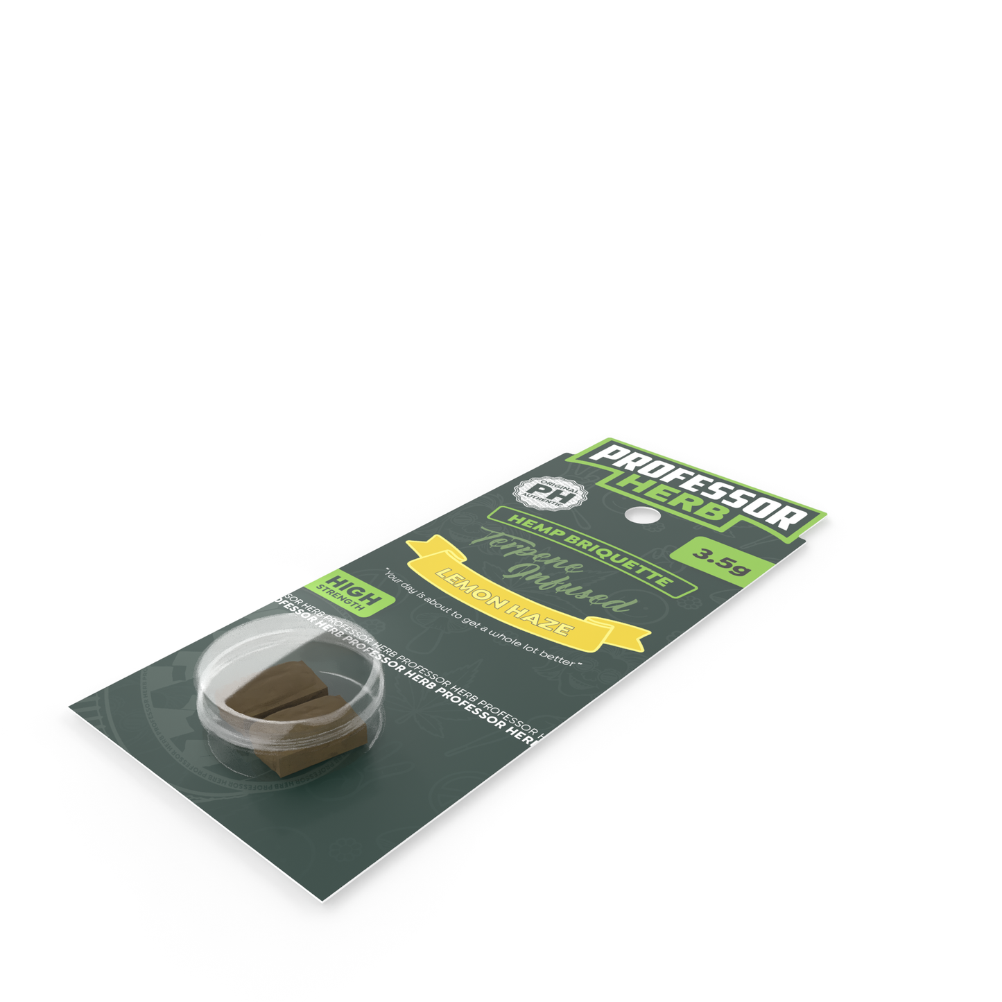 Professor Herb Hemp Briquette Hash 3.5g Lemon Haze