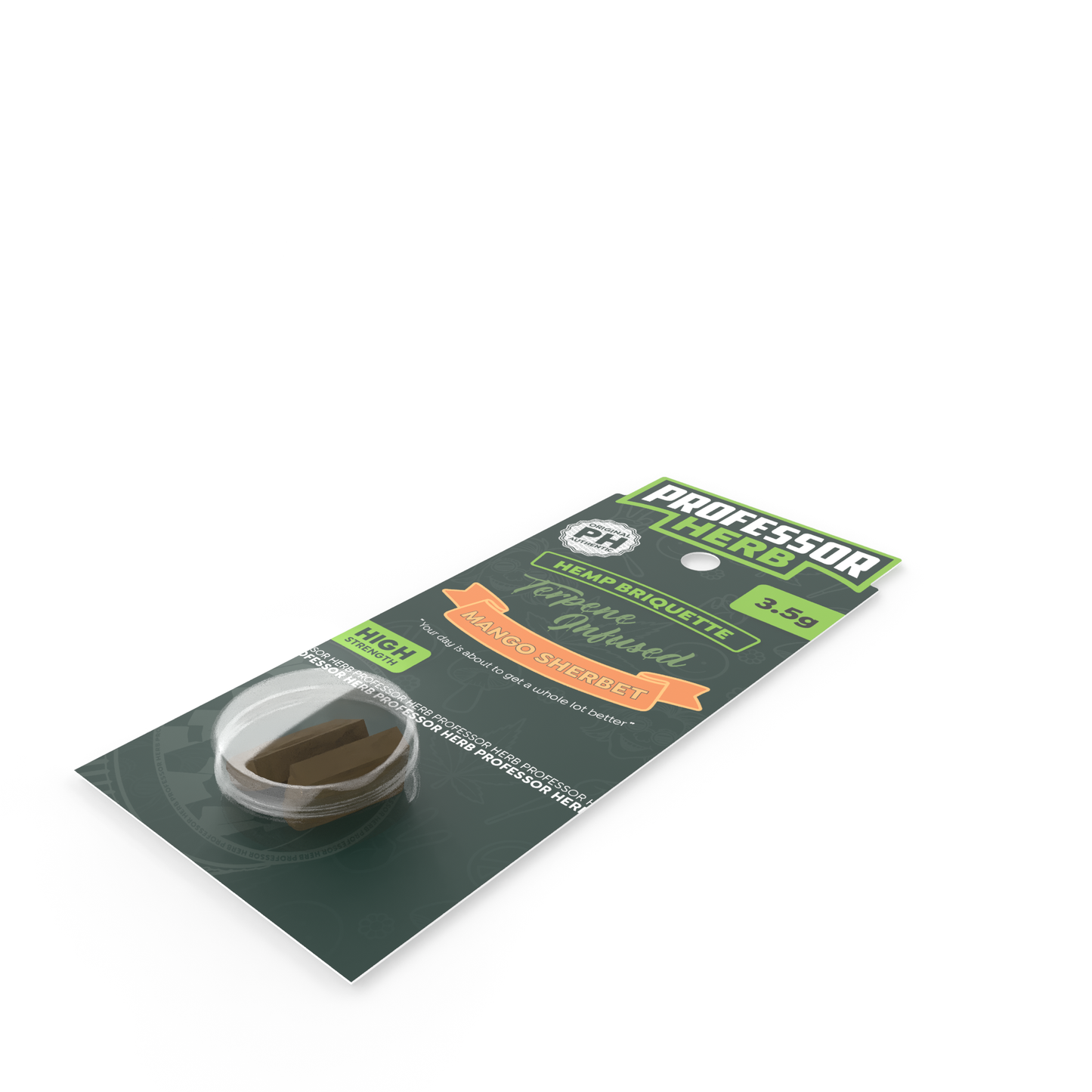 Professor Herb Hemp Briquette Hash 3.5g Mango Sherbet