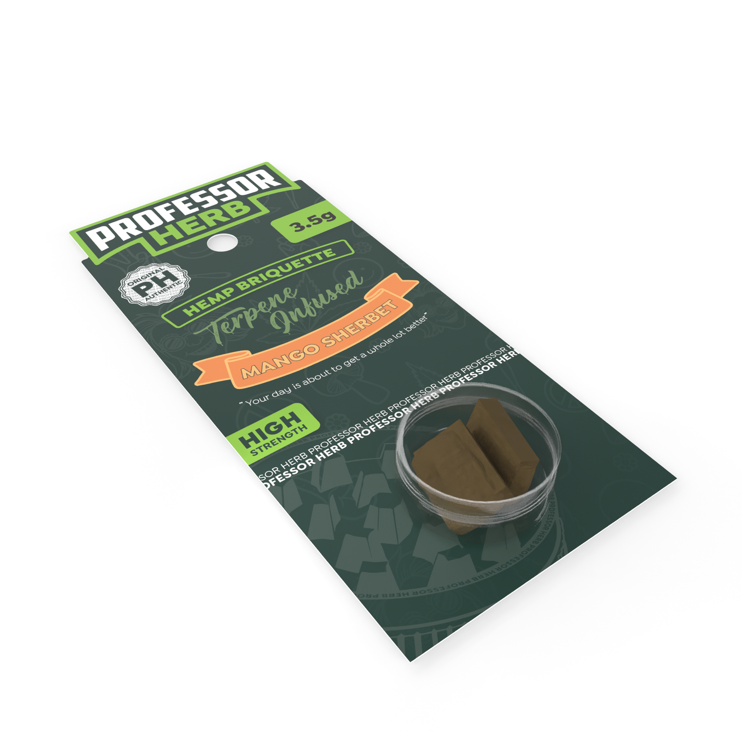 Professor Herb Hemp Briquette Hash 3.5g Mango Sherbet