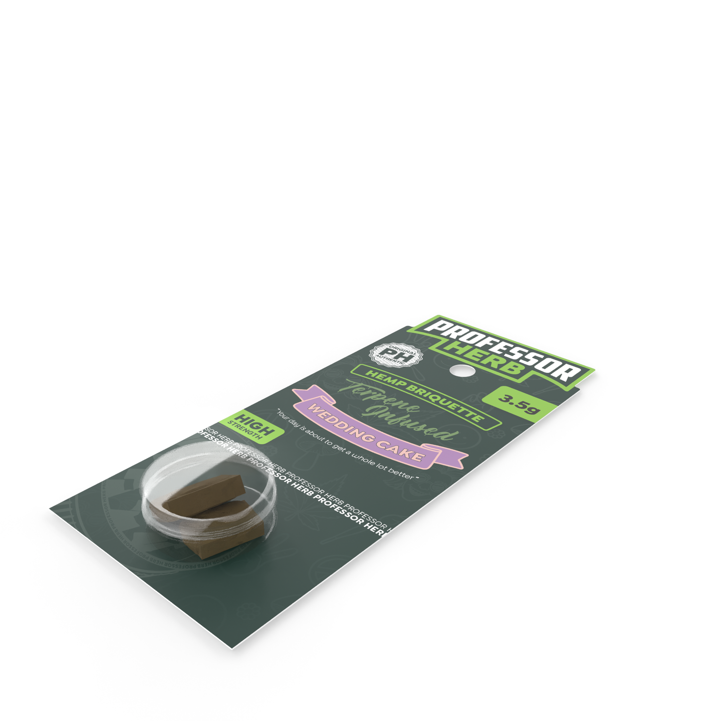 Professor Herb Hemp Briquette Hash (3.5g) - Wedding Cake