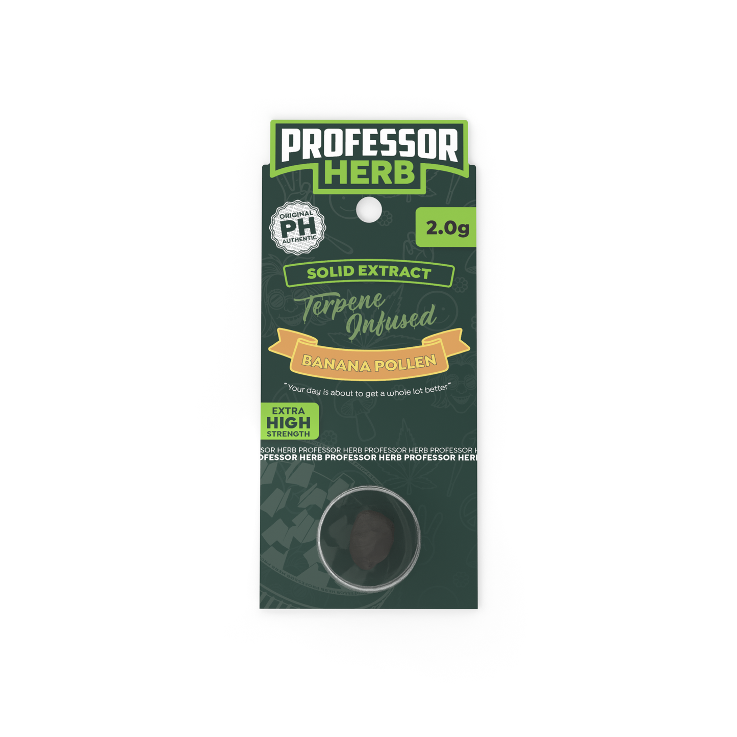 Professor Herb Hemp Solid Extract 2g Banana Pollen Hash 15%