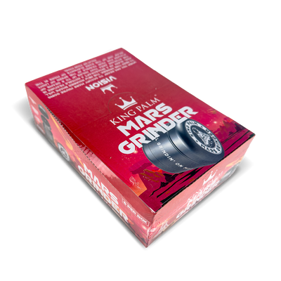 King Palm 4-Piece Grinders: Grey Mars (6 Pack)