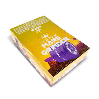 King Palm 4-Piece Grinders: Purple Mars (6 Pack)